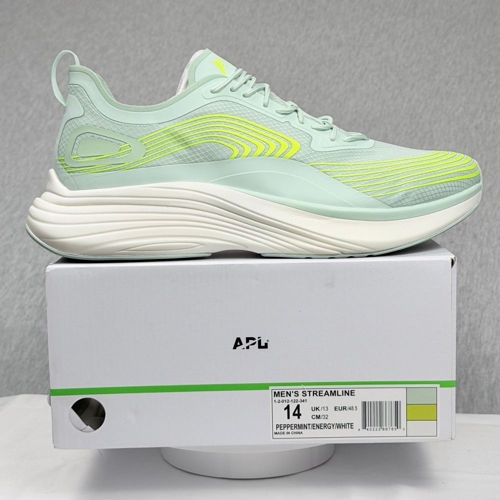 APL Athletic Propulsion Labs Mens Streamline Running Shoes 14 Peppermint Energy